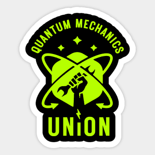 Quantum Mechanics Union Sticker